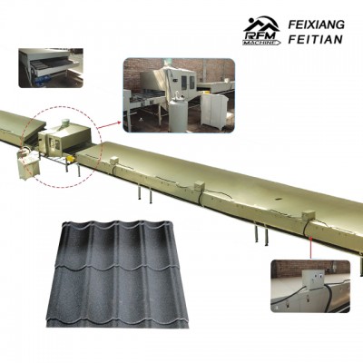 High quality popular products stone-coated metal roof tile making machine