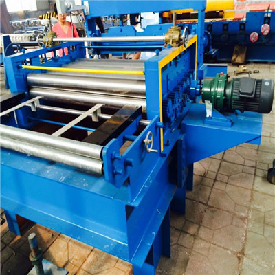 sheet metal flattening/leveling machine with cutting